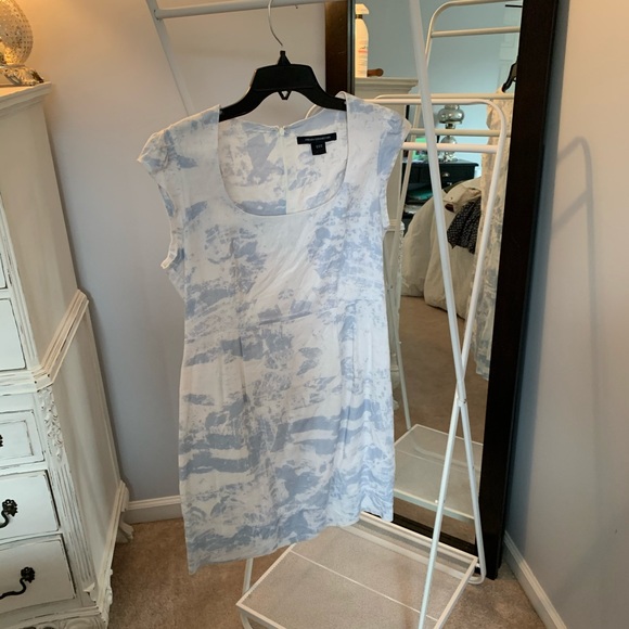 White and blue French connection sheath dress - Picture 2 of 6